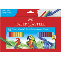 Canetinha Hidrográfica 24 cores Colors Faber Castell