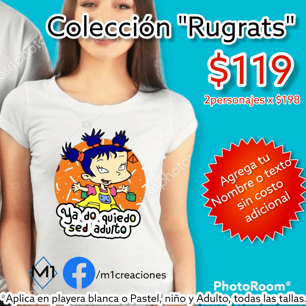 Playera discount rugrats mujer