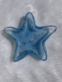 Estrela azul brilhante com glitter - Zizi’shop