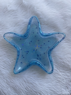 Estrela azul brilhante com glitter - comprar online