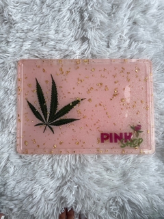 Bandeja GG pink com a folha - comprar online