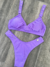 Bikini Tropea - Lila Metalizado (con tachas - less)