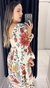 Vestido estampado flor em mosaico - loja online