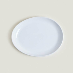 BANDEJA DE CERÁMICA BLANCA OVAL 32,5CM