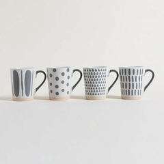 MUG DISEÑOS SURTIDOS GRISES BASE GRES 435 ML - comprar online