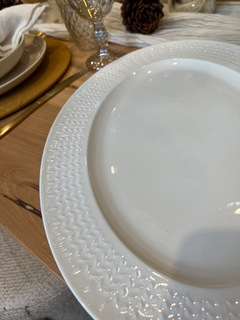 PLATO OVAL PORCELANA BLANCA ESPIGADO 40.5X29.5X2.5 - comprar online