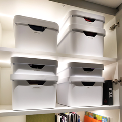 CAIXA ORGANIZADORA COM TAMPA - CUBE 32L - comprar online