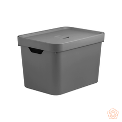 CAIXA ORGANIZADORA COM TAMPA - CUBE 18L - comprar online