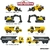 Giftpack 4 Miniaturas Volvo Construction 1/43 Majorette 7287 na internet