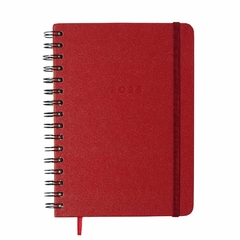 Agenda CICERO A5 2025 - Planner Semanal Anotações WIRE-O CLASSICA VERMELHO QUENTE