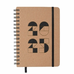 Agenda CICERO A5 2025 - Planner Semanal Anotações WIRE-O - KRAFT