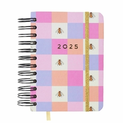 Agenda Diária 2025 CICERO A6 (11,5X16) Mini Planner Wire-O MELISSA CASINHA DAS ABELHAS