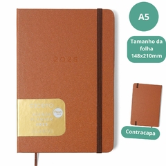 Agenda CICERO 14X21 2025 Planner Semanal Anotações CLASSICA CARAMELO - comprar online