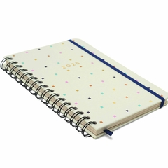 Agenda CICERO A5 2025 - Planner Semanal Anotações WIRE-O BOSSA NOVA PONTOS OFF WHITE na internet