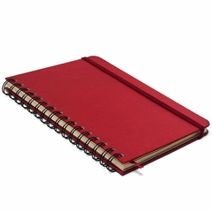 Agenda CICERO A5 2025 - Planner Semanal Anotações WIRE-O CLASSICA VERMELHO QUENTE na internet