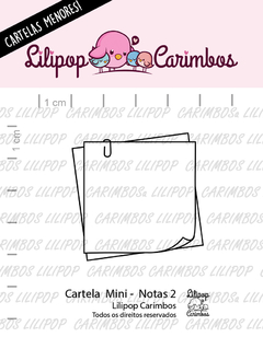 Cartela de Carimbos Mini - "Notas 2" - Lilipop Carimbos