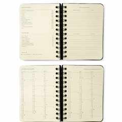 Agenda Diária 2025 CICERO A6 (11,5X16) Mini Planner Wire-O Classico VERDE OLIVA - loja online