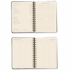 Agenda CICERO A5 2025 - Planner Semanal Anotações WIRE-O MELISSA CASA DAS ABELHAS ROSE - loja online