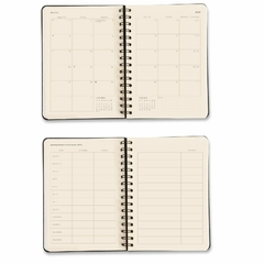 Imagem do Agenda CICERO A5 2025 - Planner Semanal Anotações WIRE-O ATELIE PRETO