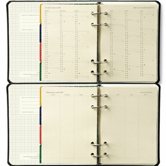 Agenda A6 CICERO 2025 Mini Planner Argolado Semanal Anotações 10,5cm x 16cm CAFE