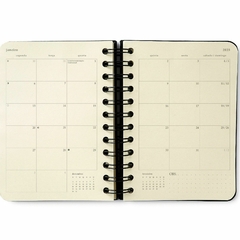 Agenda Diária 2025 CICERO A6 (11,5X16) Mini Planner Wire-O Classico VERDE OLIVA