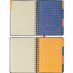 Agenda CICERO A5 2025 - Planner Wire-O Semanal Notas c divisória CLASSICO PRETA