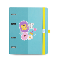 CADERNO ARGOLADO A5 14,8 X 21 CM, MEU APARTAMENTINHO AZUL - 7896498395741 - comprar online