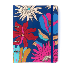 CADERNO CRIATIVO ARGOLADO POLEN PAUTADO 17X24 TROPICALIA AZUL