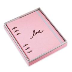 PLANNER PREMIUM ARGOLADO PINK STONE GEOMÉTRICO A5 14,8X21cm + Caixa - comprar online