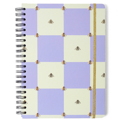 Caderno Universitário Pautado MELISSA 20X28 CASA DAS ABELHAS LILAS 160 FLS 7899866827707