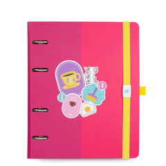 CADERNO ARGOLADO A5 14,8 X 21 CM, MEU APARTAMENTINHO ROSA - 7896498395765 - comprar online