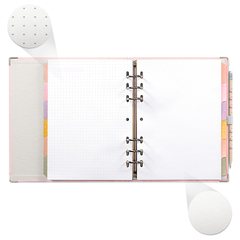 PLANNER PREMIUM ARGOLADO PINK STONE GEOMÉTRICO A5 14,8X21cm + Caixa