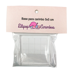 Base para carimbos 5x5 cm com grade (LILIPOP CARIMBOS)