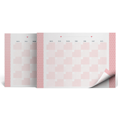 BLOCO PLANNER MENSAL - LINHA PINK STONE - A4 - 210 X 297