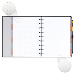 Caderno Planner Recarregável Systemflex Noir Pena 16,5 x 24 - loja online