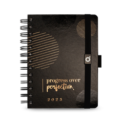 AGENDA Diária 2025 MIDI 11,3 X 16,7 CM, MY PROGRESS PRETO - 7896498396663 - comprar online