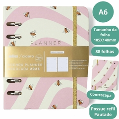 Agenda A6 CICERO 2025 Mini Planner Argolado Semanal Anotações (10,5 x 16) MELISSA CAMINHO DAS ABELHAS - comprar online