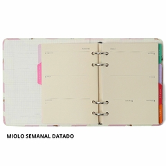 Agenda A6 CICERO 2025 Mini Planner Argolado Semanal Anotações (10,5 x 16) MELISSA CAMINHO DAS ABELHAS - Casa da Oliveira | Papelaria e Decoração