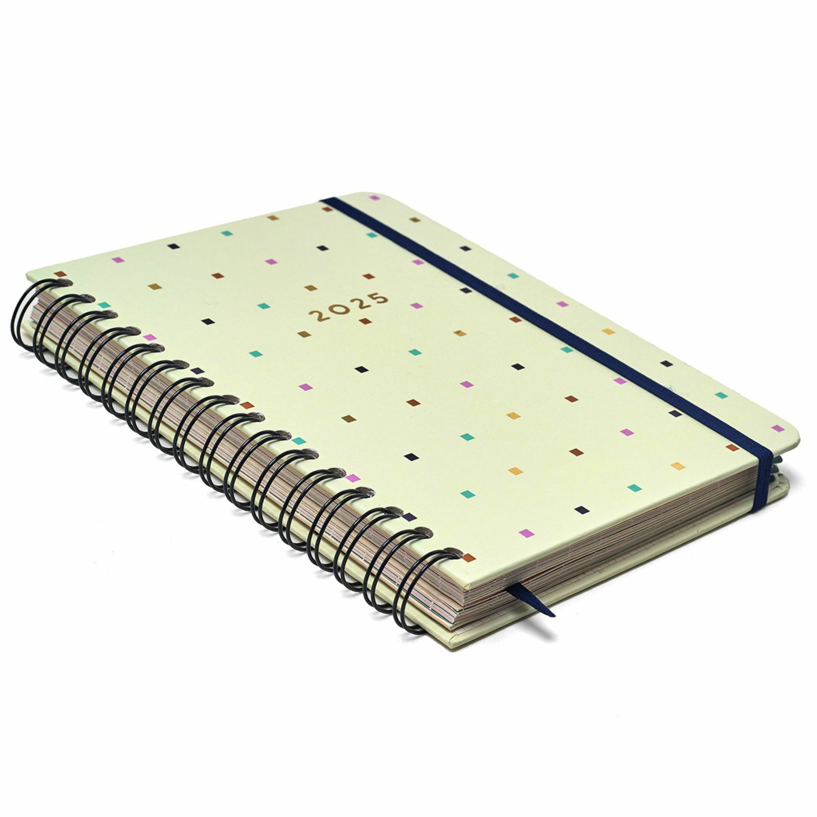 Agenda CICERO A5 2025 - Planner Wire-O Semanal Notas c divisória BOSSA NOVA PONTOS OFF WHITE na internet