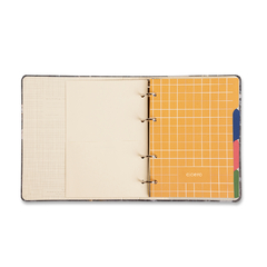 Caderno Argolado Criativo CICERO Office Duo BOSSA NOVA PAUTADO & PONTADO A5 PONTOS OFF WHITE - loja online