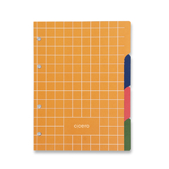 Caderno Argolado Criativo CICERO Office Duo BOSSA NOVA PAUTADO & PONTADO A5 PONTOS OFF WHITE na internet