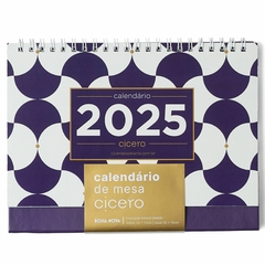 Calendário de Mesa 2025 CICERO 20X15 BOSSA NOVA Azul