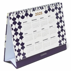 Calendário de Mesa 2025 CICERO 20X15 BOSSA NOVA Azul na internet