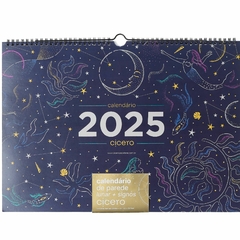 Calendário de Parede CICERO A3 2025 ASTRAL Azul Escuro