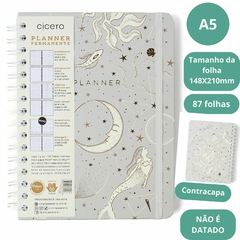 Planner Permanente CICERO A5 Wire-O Semanal Notas ASTRAL MARE OFF WHITE - comprar online