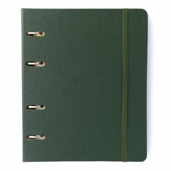 Caderno Argolado Organizador Fichário CICERO A5 VERDE OLIVA