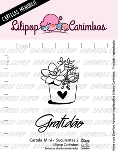 Cartela de Carimbos Mini - "Suculentas 2" - Lilipop Carimbos