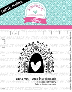 Cartela de Carimbos Mini - "Arco - Iris Felicidade" - Scrapbook by Tamy - comprar online