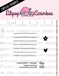 Cartela de Carimbos Mini - "Linhas" - Lilipop Carimbos - comprar online