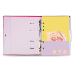 Caderno Fichários Capa PVC Argolado ULTRA 17X24 Viva Magenta - Casa da Oliveira | Papelaria e Decoração